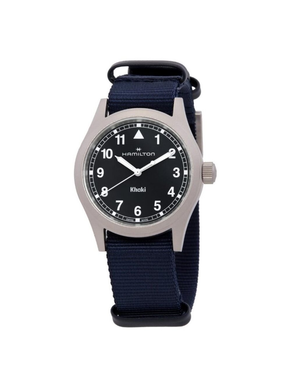 NWT Hamilton Khaki Field Quartz Blue Dial Watch